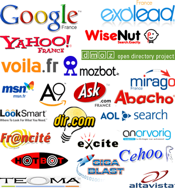 Mosa&iuml;que de moteurs de recherche
